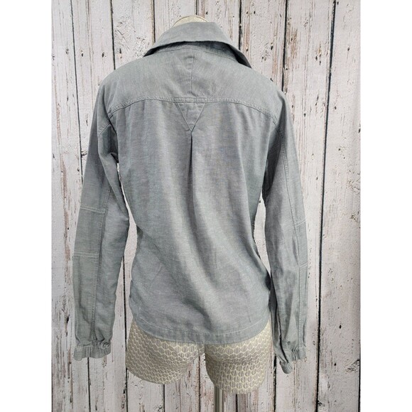 ALK Women's Small Nike Anorak Style Light Weight Jacket Zip‎ Up Cotton Coat EUC - Picture 8 of 12